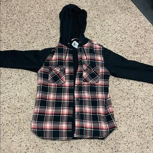 Hooded flannel